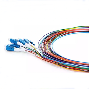 12 sx core pigtail 1M SC APC SM LSZH G657A 0.9mm Singlemode 9/125 colours fibre optique pigtails fiber optic pigtail