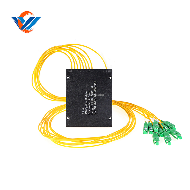 1X8 ABS BOX PLC Optical Fiber Splitter