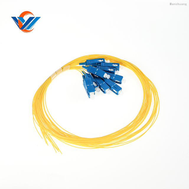 12 Color 0.9mm Pigtail SC UPC FAN OUT Easy Strip Lszh 1M 1.5M